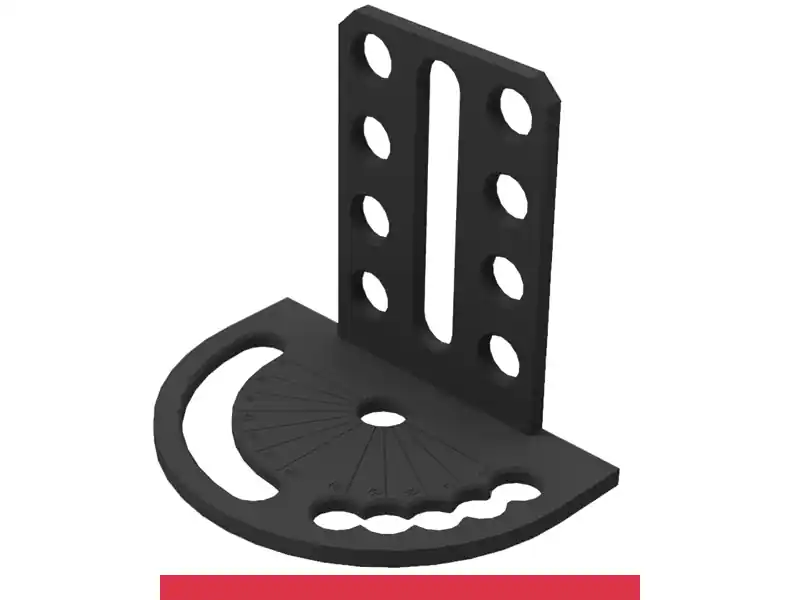 Acquista Ora Goniometro spaziale 180x260x225mm sinistro SteelMax GPPH, spessore 15mm, fori 28mm