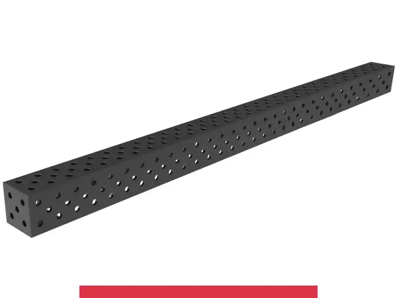 Ultimissimo Modello Blocco di collegamento 3000x200x200mm SteelMax GPPH, spessore 15mm, fori 28mm griglia diagonale