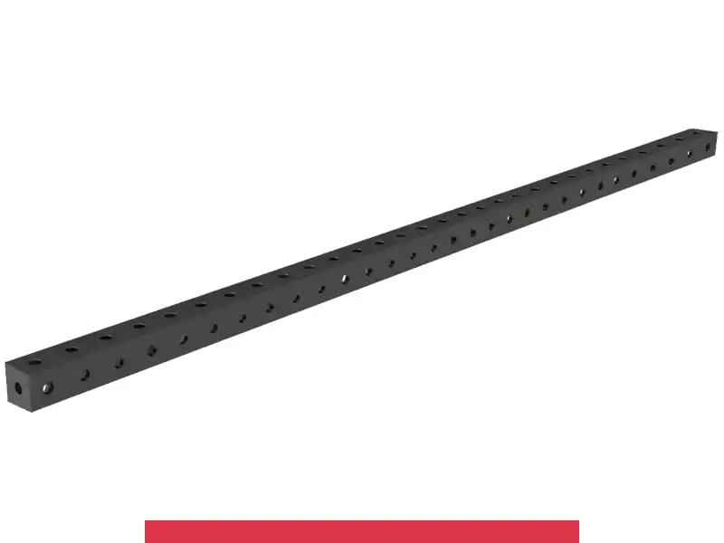 Non Perdere Blocco di collegamento 3000x100x100mm SteelMax GPPH, spessore 15mm, fori 28mm