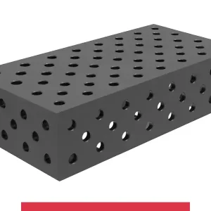 Nuova Collezione Blocco di collegamento 800x400x200mm SteelMax GPPH, spessore 15mm, fori 28mm griglia diagonale