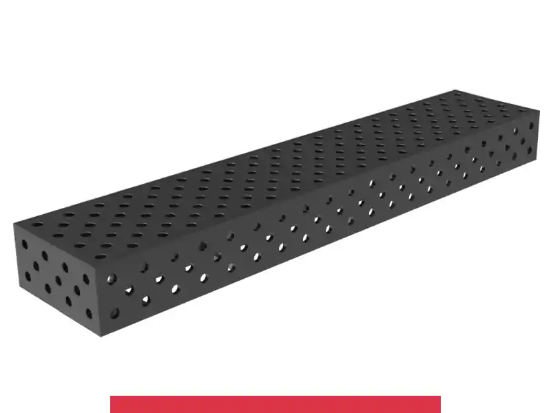 Spedizione Espresso Blocco di collegamento 2000x400x200mm SteelMax GPPH, spessore 15mm, fori 28mm griglia diagonale