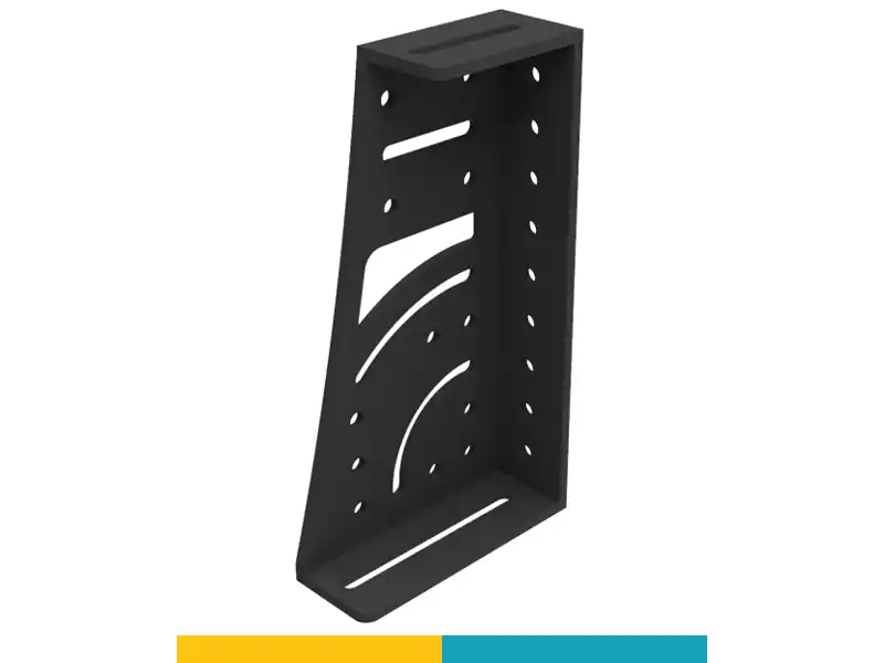 Squadra di battuta 275x500x175x100mm destra SteelPlus-SteelEco GPPH, spessore 12mm, fori 16mm Solo Oggi