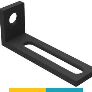 Nuova Collezione Squadra di battuta 75x185mm SteelPlus-SteelEco GPPH, spessore 12mm, fori 16mm