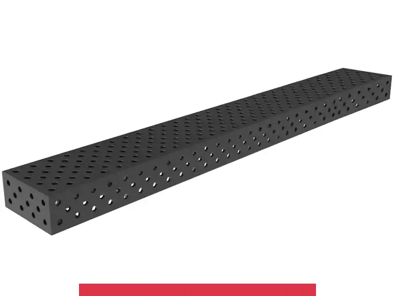 Blocco di collegamento 3000x400x200mm SteelMax GPPH, spessore 15mm, fori 28mm griglia diagonale Professionale