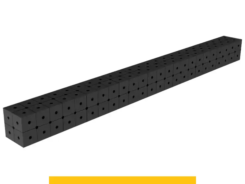 Blocco di collegamento 2400x200x200mm SteelPlus GPPH, spessore 12mm, fori 16mm griglia diagonale Ultima Occasione