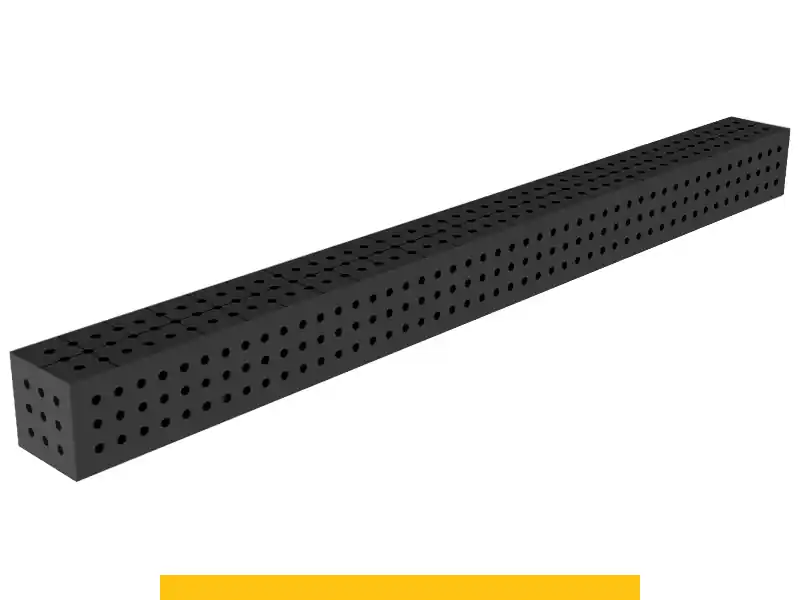 Prezzo Scontato Blocco di collegamento 2400x200x200mm SteelPlus GPPH, spessore 12mm, fori 16mm griglia 50x50mm