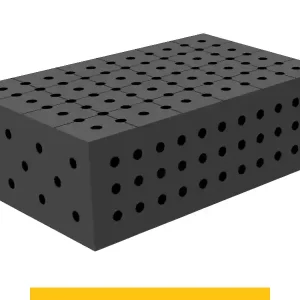 Offerta Del Giorno Blocco di collegamento 600x400x200mm SteelPlus GPPH, spessore 12mm, fori 16mm griglia 50x50mm