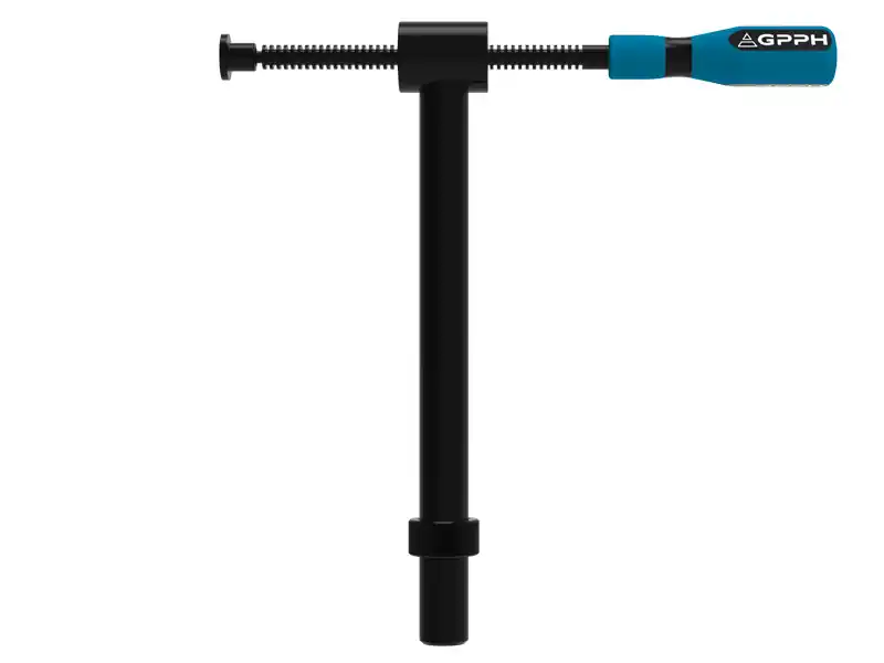 Morsetto a vite orizzontale per tubi GPPH 330x175mm ad angolo di 90°, tavoli fori 16mm Must-Have