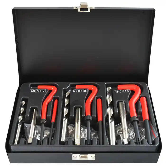 Kit di attrezzi per la riparazione della filettatura da M6 a M10 - 87 pezzi JBM Prezzo Di Fabbrica