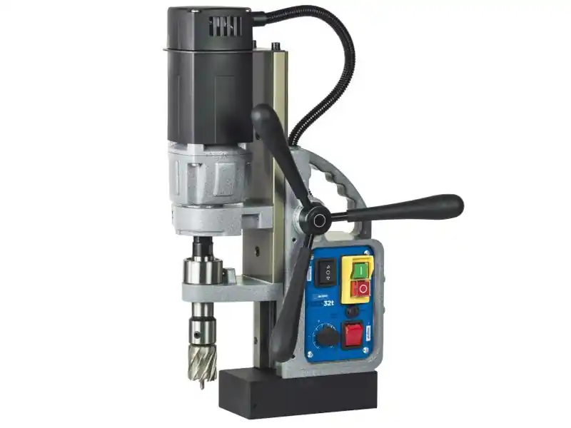 Trapano magnetico Krino Full32t 1000W a velocità variabile per frese a carotare fino a 32mm Non Perdere