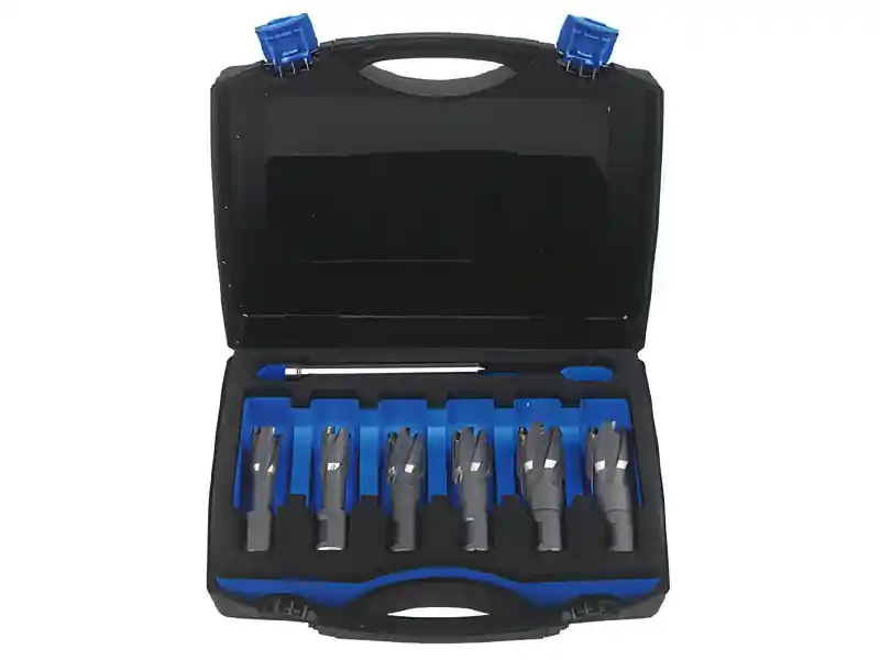 Assortimento 6 frese a carotare corte Krino in TCT con attacco Weldon in valigetta, 14-22mm Compra Oggi Stesso