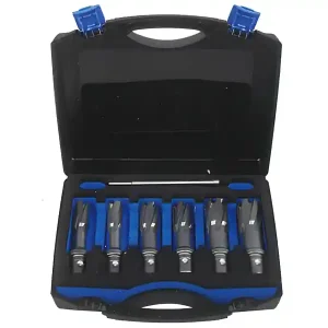 Scelto Dai Clienti Assortimento 6 frese a carotare lunghe Krino in TCT con attacco Quick-In in valigetta, 14-22mm