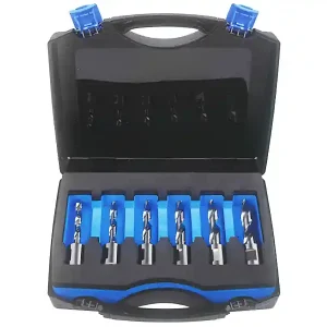 Assortimento 6 punte foratura lunghe Krino in HSS M2 con attacco Weldon in valigetta, 6-11mm Miglior Prezzo