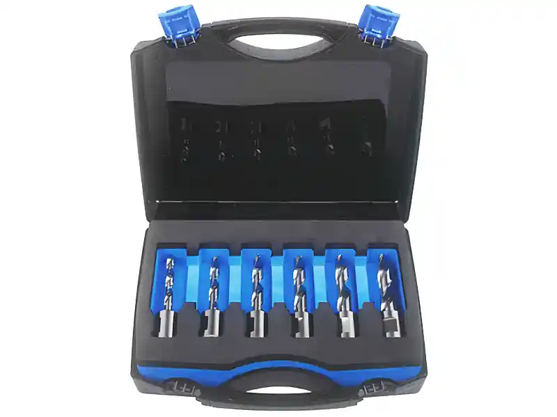 Assortimento 6 punte foratura lunghe Krino in HSS M2 con attacco Weldon in valigetta, 6-11mm Miglior Prezzo