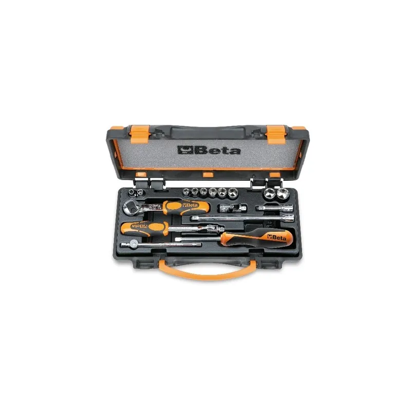 10 chiavi a bussola e 7 accessori in cassetta di lamiera - Beta 900AS/C10 - /MB-C17 Offerta