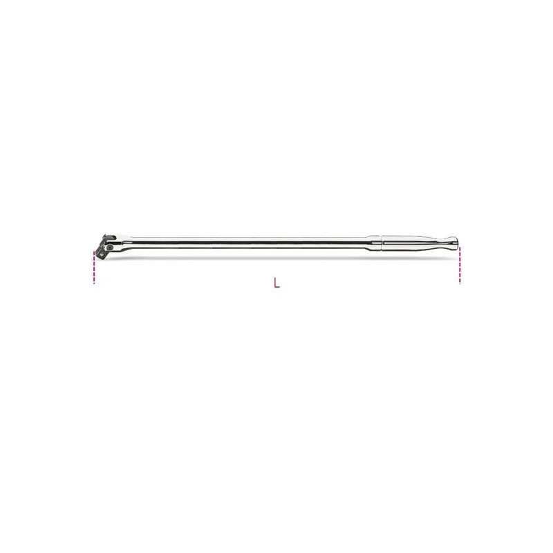 Compra Oggi Stesso Quadro maschio 1/2" snodato con impugnatura in metallo, tipo lungo cromato - Beta 920M/35L