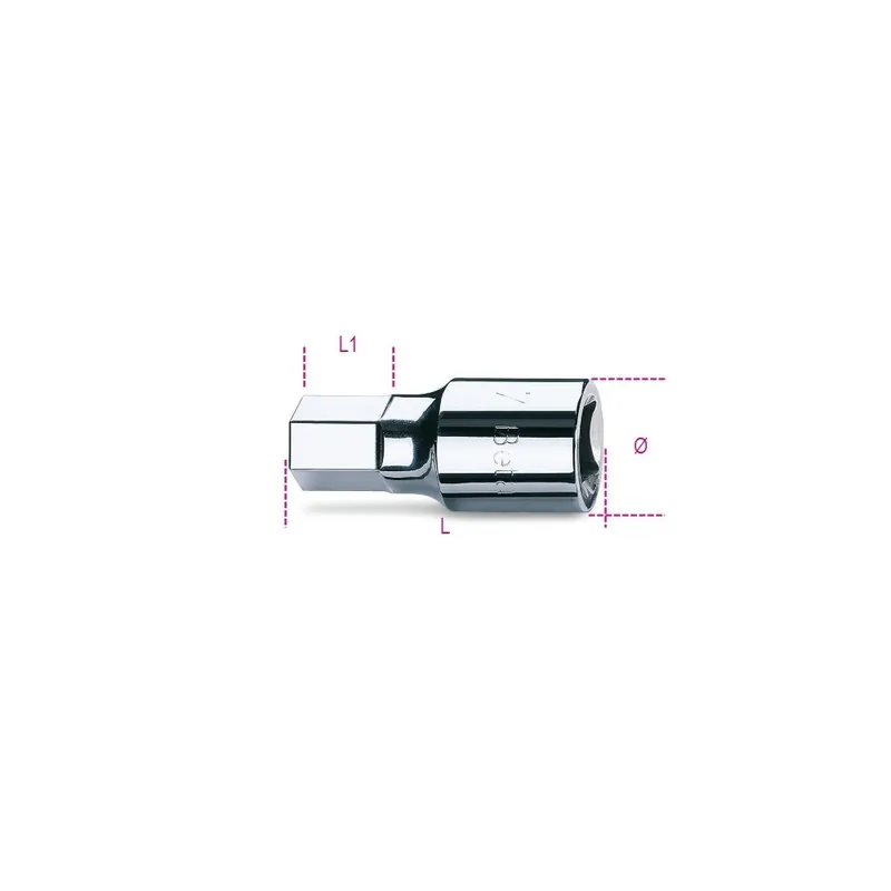 Offerta Del Giorno Chiavi a bussola maschio esagonale con attacco quadro femmina 3/4" cromate - Beta 928ME