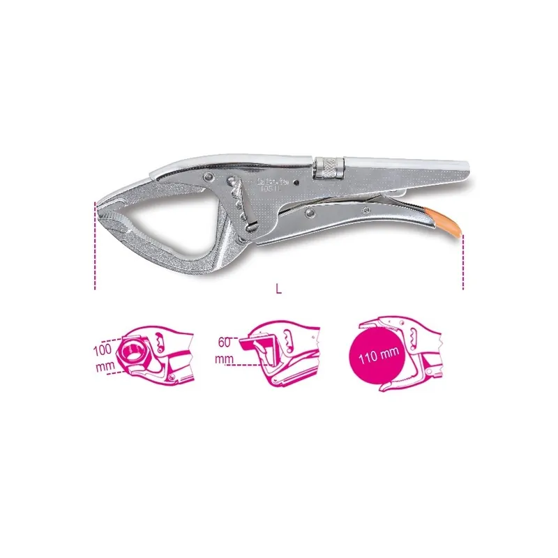Pinza autobloccante grande capacita 270 mm - Beta 1051L Occasione