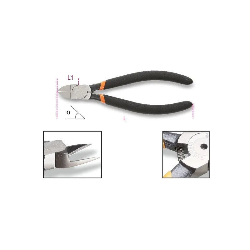 Sconto Tronchesi a taglienti diagonali rasi manici ricoperti con 2 strati di PVC antiscivolo - Beta 1080D