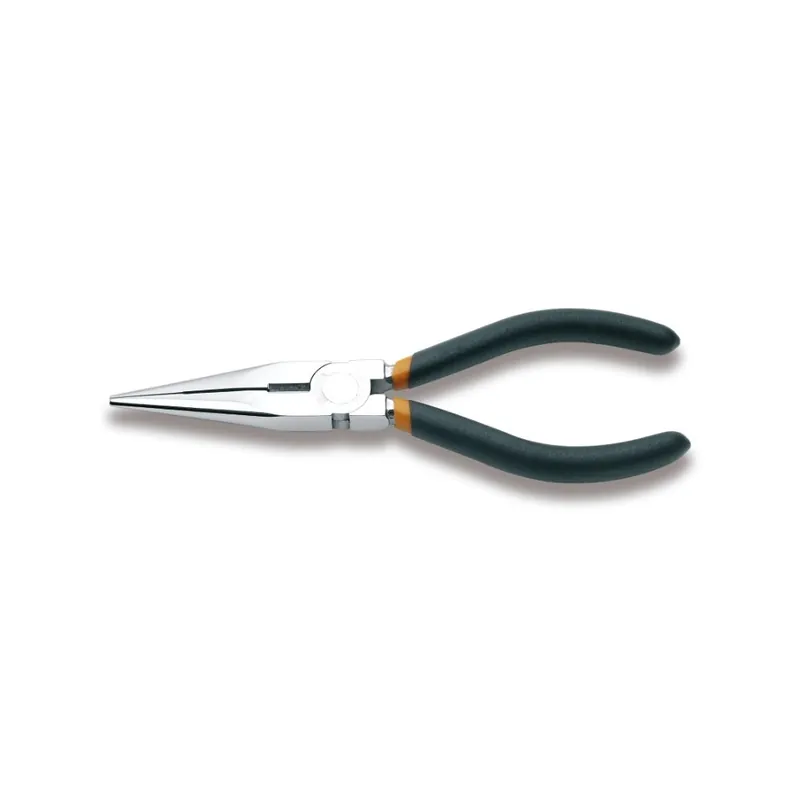 Offerta Pinze a becchi mezzotondi lunghissimi diritti zigrinati manici ricoperti con 2 strati di PVC antiscivolo - Beta 1166