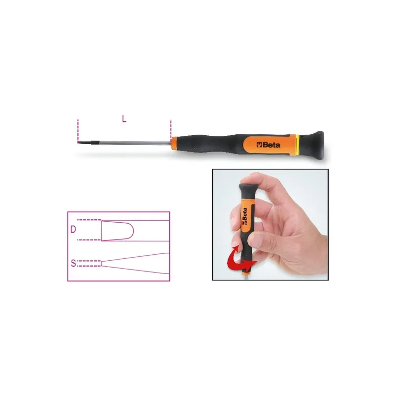 Acquista Ora Microgiravite per viti senza testa con intaglio - Beta 1257LP