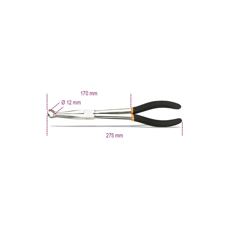 Miglior Prezzo Pinza per cappucci candele d’accensione a becchi lunghi manici ricoperti con 2 strati in PVC - Beta 1474DL