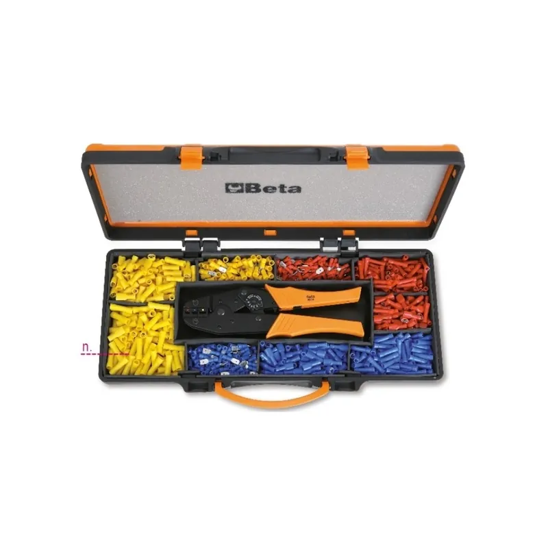 Prezzo Conveniente Kit pinza 1608 con 450 capicorda preisolati - Beta 1608/C9