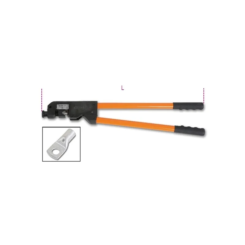 Novità Pinza crimpatrice capicorda rame/alluminio 10-120 mm² - Beta 1609B