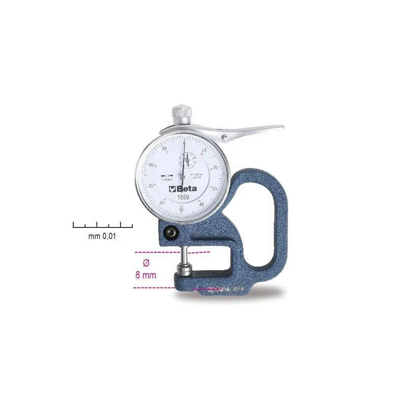 Misuratore di spessore con comparatore - Beta 1659 Spedizione Espresso
