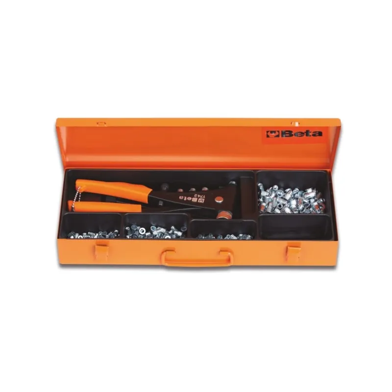 Saldi Rivettatrice per rivetti filettati con 400 rivetti - Beta 1742/C4