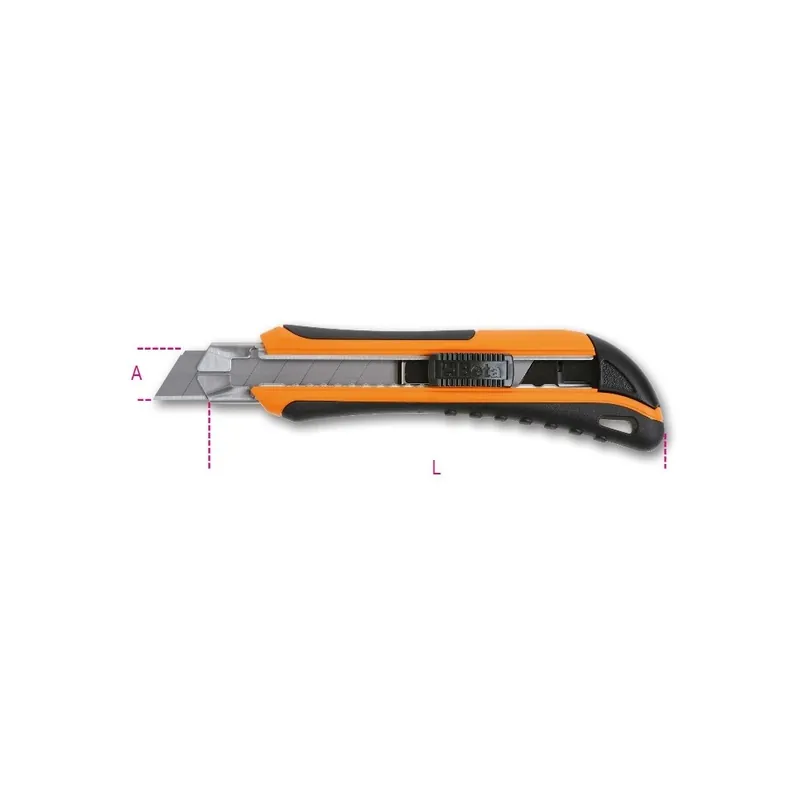 Consegna Rapida Cutter 18mm fornito con 6 lame - Beta 1771BM