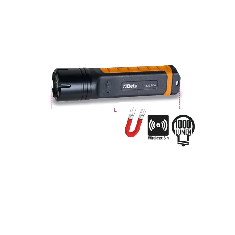 Torcia LED wireless 1000 lm IP68 - Beta 1833MW Nuova Collezione