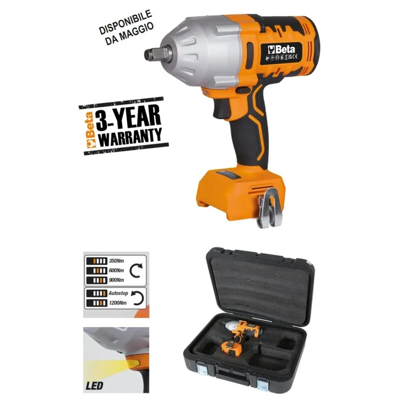 Prezzo Ridotto Avvitatore ad impulsi 20V BRUSHLESS attacco 1/2" - 1200Nm (corpo macchina) - Beta 1984 20V/1200BMC