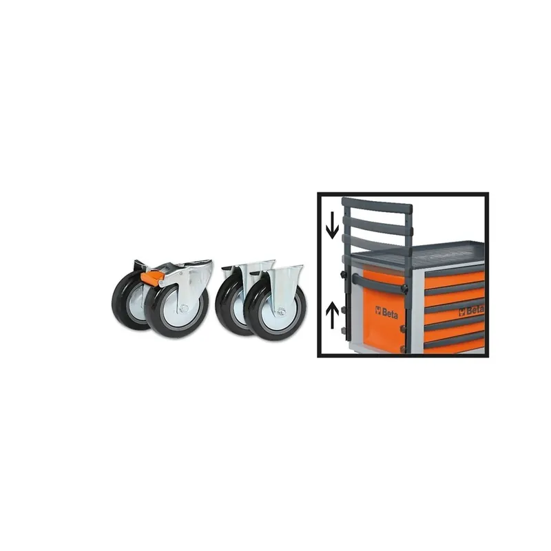 Kit con quattro ruote e maniglione per C23ST - Beta 2300ST/KIT Popolare
