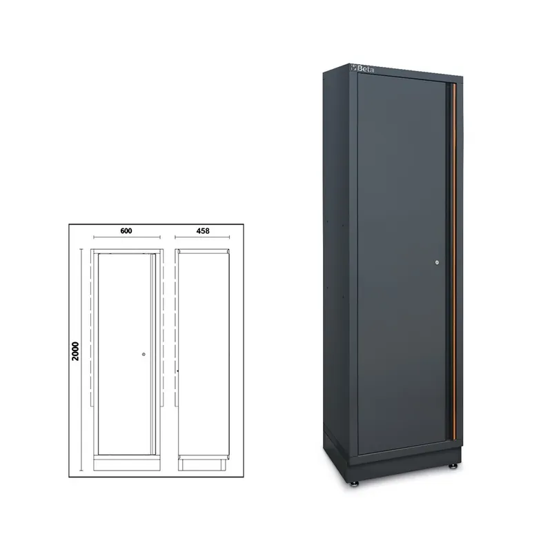 Acquista Ora Armadio da officina in lamiera a 1 anta - Beta C45PRO AS1