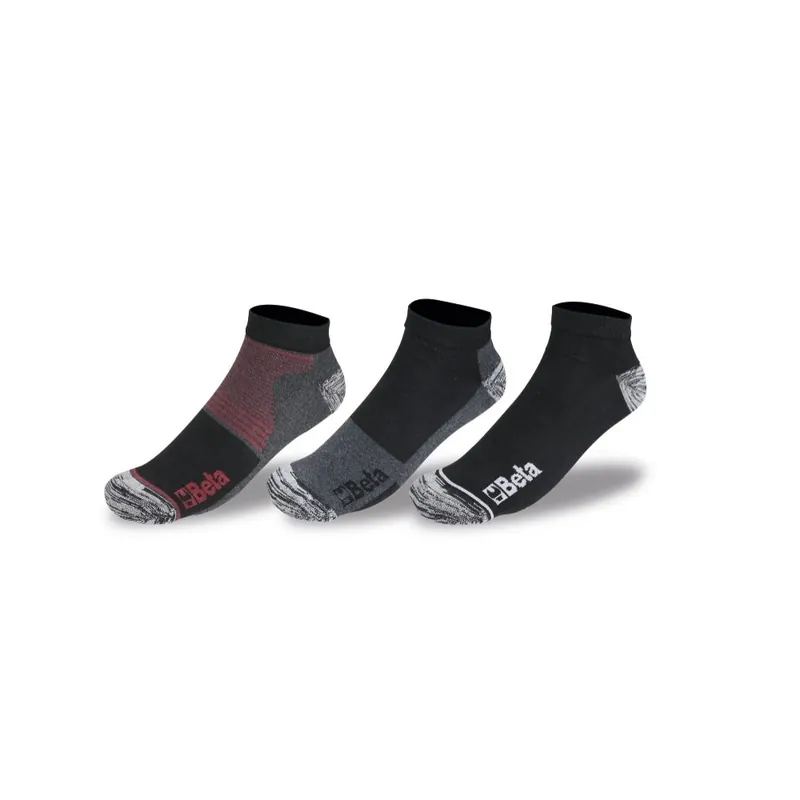 Nuova Collezione 3 paia calze sneakers in cotone riciclato - Beta 7430T