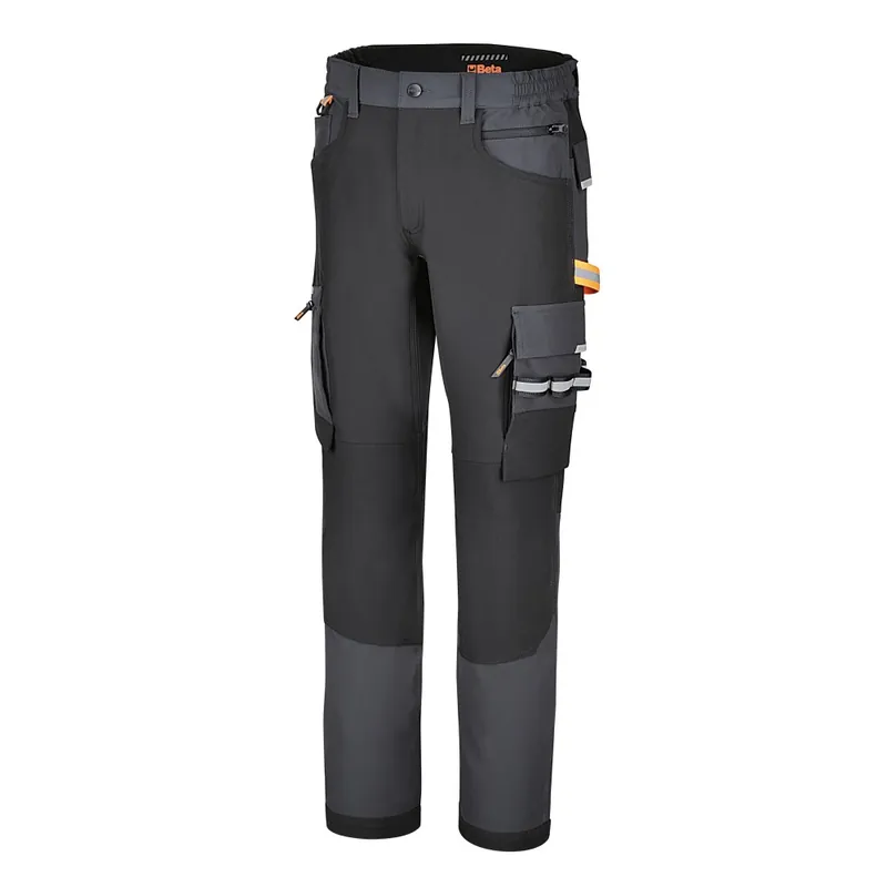 Promozione Esclusiva Pantaloni da lavoro elasticizzati multitasche grigi - Beta 7560NG
