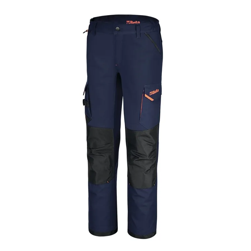 Pantaloni da lavoro multitasche elasticizzati blu - Beta 7818BL Di Tendenza