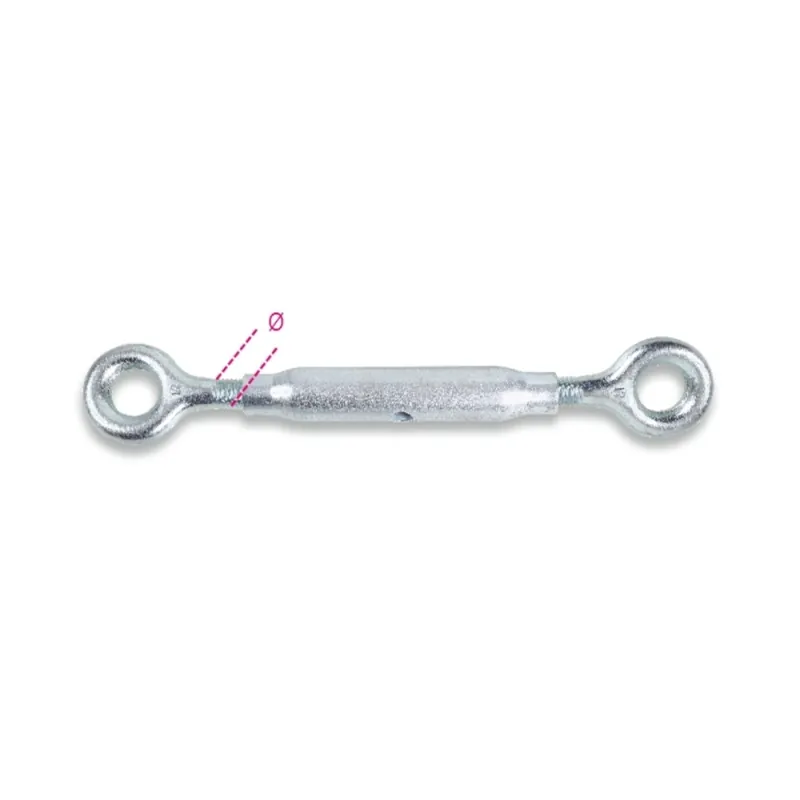 Tenditori a due occhi FORGIATI A CALDO canaula a tubo DIN 1478 zincati - Robur 8005TZ Offerta Lampo