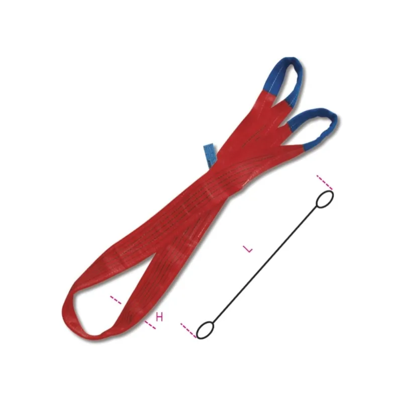 Fasce di sollevamento WLL 5 t colore rosso - Robur 8158 Compra Adesso