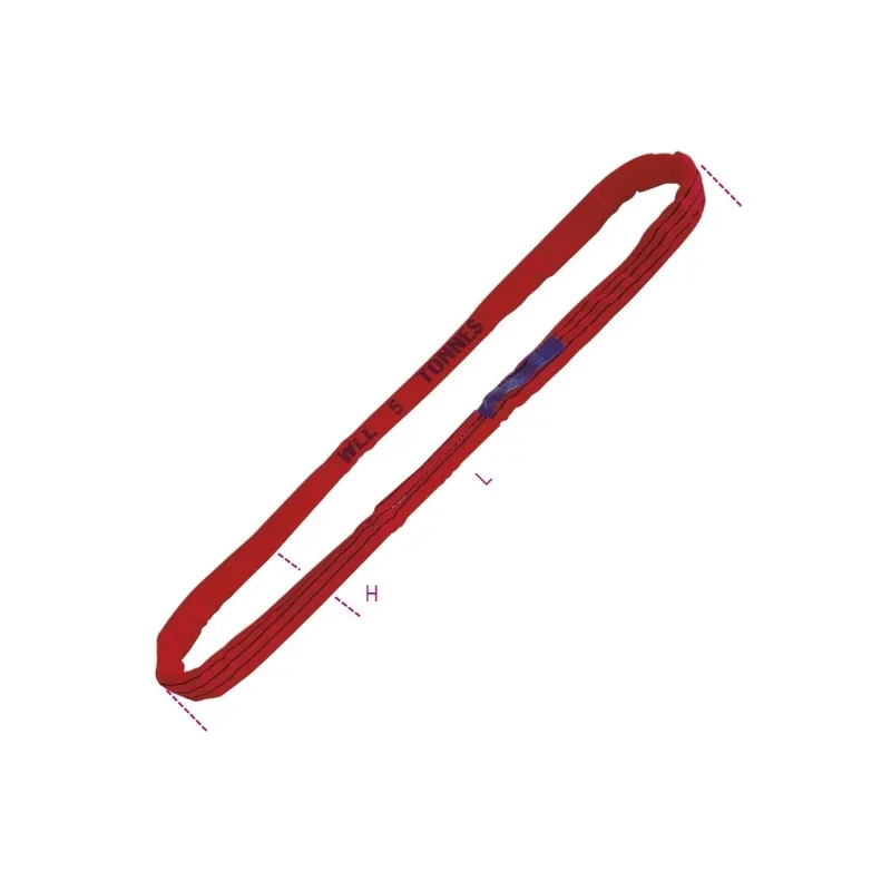 Brache tonde di sollevamento WLL 5 t colore rosso - Robur 8178 Prezzo Di Fabbrica