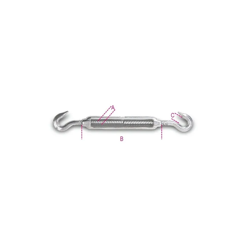Tenditore a due ganci inox AISI 316 - Robur 8207 Spedito Oggi