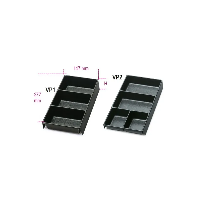 Termoformati portaminuterie in materiale plastico per tutti i modelli di cassettiere C22S, C23S, C23SC - Beta VP1 - VP2 Spedizione Espresso