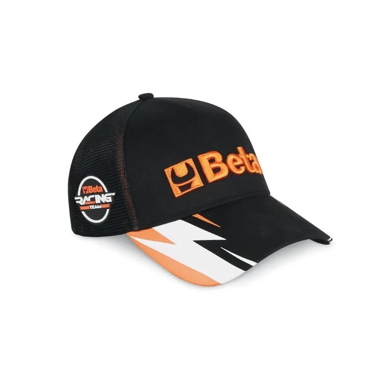 Compra Oggi Stesso Cappellino trucker nero con visiera curva - Beta 9525TR