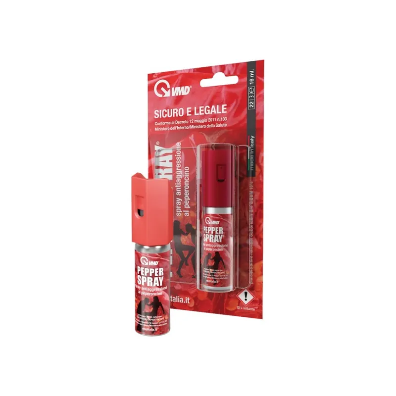 Esclusivo Spray al peperoncino legale antiaggressione 16 ml - VMD Pepper Spray