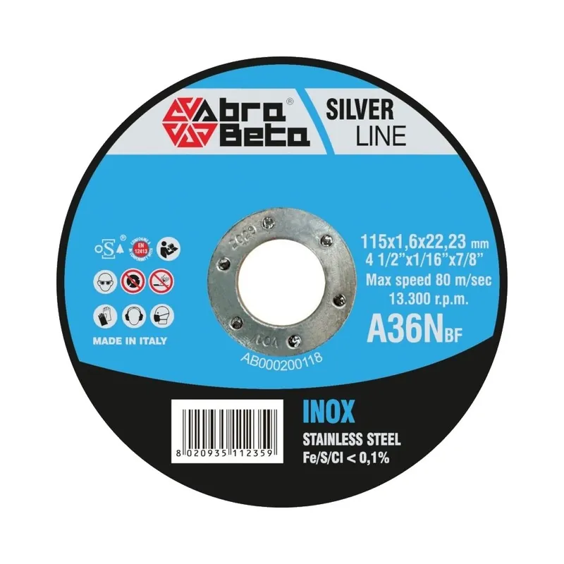 Dischi da taglio inox sottili A36N - Abrabeta Esclusivo