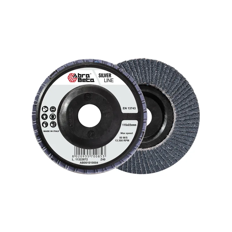 Offerta Limitata Dischi lamellari in zirconio supporto nylon profilo piano - Abrabeta