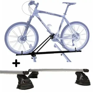 Vendita Finale Set Portabici + Barre portatutto per CLASSE C da 2007 a 2018 leggero con Chiave Barre 127 CM c/Kit Attacchi montaggio facile