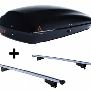 Vendita Finale Set BOX tetto con Barre per SUBARU XV dal 2018 in poi capiente 240 Litri Colore Nero con Serratura Barre 127 CM c/Serratura