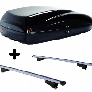 Vendita Finale Set BOX tetto e barre per KIA XCEE‘D dal 2019 in poi capiente 240 Litri Colore Nero con Serratura Barre 127 CM c/Serratura